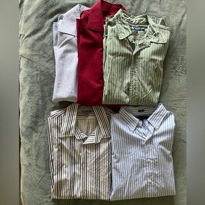 Men’s size M button down shirt bundle